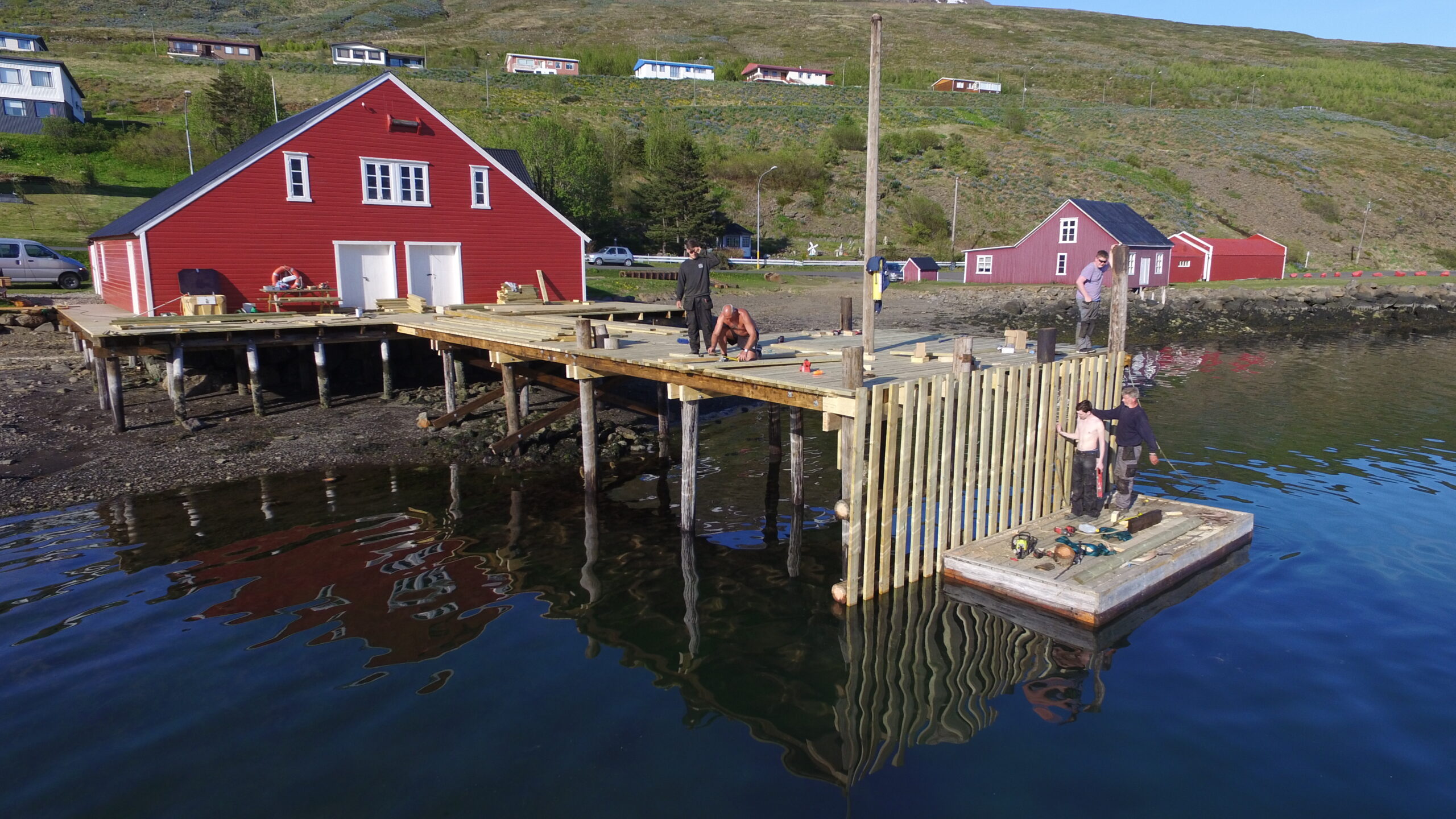 Randulffs bryggja löguð